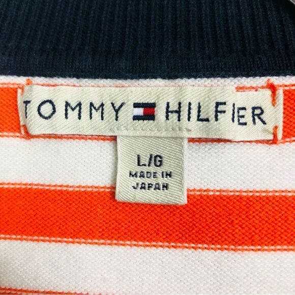 Y2K Tommy Hilfiger Stripped Mock Neck Sweater - Picture 4 of 12